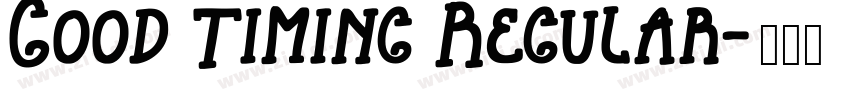 Good Timing Regular字体转换